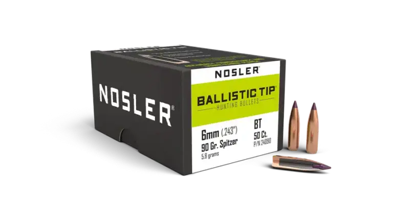 Nosler 6mm 90gr Ballistic Tip Hunting (50 stk)