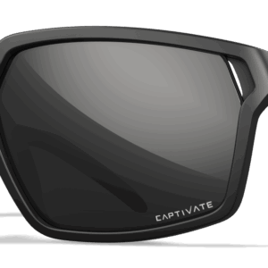 Wiley X SIERRA - Glas: CAPTIVATE&trade; Polaroid Sort Spejl Stel: Mat Sort