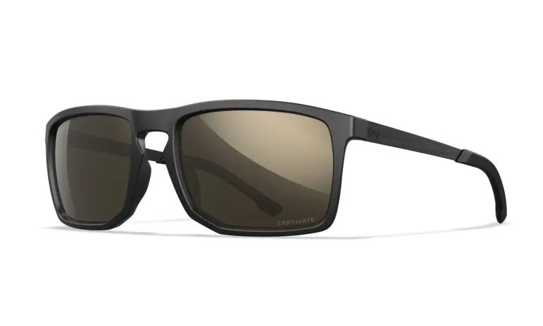 Wiley X Axe - Glas: CAPTIVATE&trade; Polaroid Tungsten Spejl Stel: Mat Sort