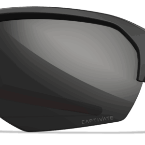 Wiley X JAKAL - Glas: CAPTIVATE&trade; Sort Spejl Stel: Mat Sort/R&oslash;d