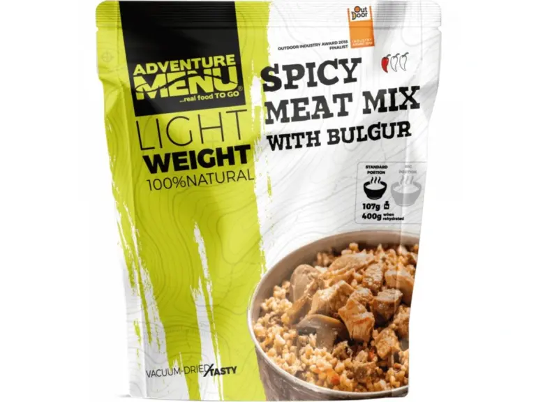 Adventure Menu Spicy meat mix with bulgur - fryset&oslash;rret