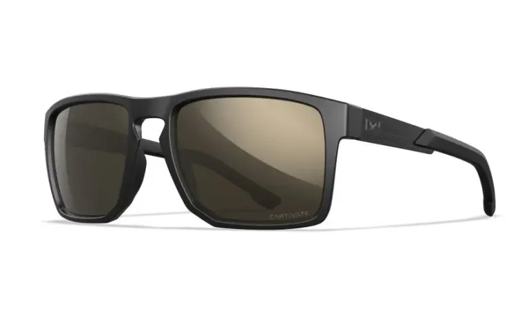 Wiley X Apex - Glas: CAPTIVATE&trade; Polaroid Tungsten Spejl, Stel: Mat Sort