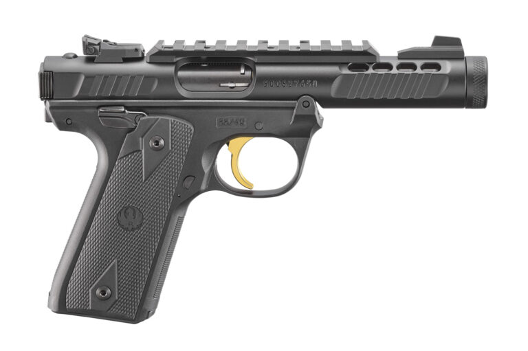 Ruger Mark IV 22/45 Lite, Black w. Gold trigger