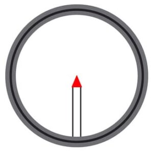 Trijicon AccuPoint&reg; 3-9x40 Riflescope - Red Triangle Post